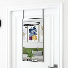 vidaXL Door Mirror | Black | Aluminium | Medium | Door Mirror | Rectangular 1