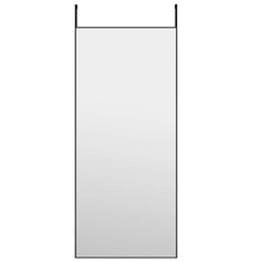 vidaXL Door Mirror Black 40x100 cm Glass and Aluminium 2