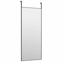 vidaXL Door Mirror Black 40x100 cm Glass and Aluminium 3