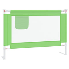 vidaXL Toddler Safety Bed Rail Green 90x25 cm Fabric 2