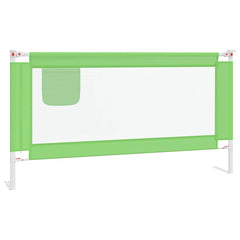 vidaXL Toddler Safety Bed Rail Green 160x25 cm Fabric 2