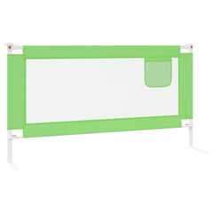 vidaXL Toddler Safety Bed Rail Green 160x25 cm Fabric 5