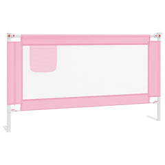vidaXL Toddler Safety Bed Rail Pink 150x25 cm Fabric 2