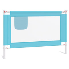 vidaXL Toddler Safety Bed Rail Blue 100x25 cm Fabric 2