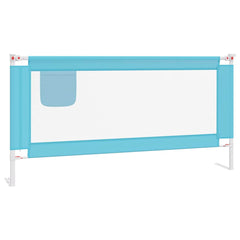 vidaXL Toddler Safety Bed Rail Blue 180x25 cm Fabric 2