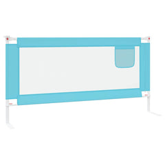 vidaXL Toddler Safety Bed Rail Blue 180x25 cm Fabric 5
