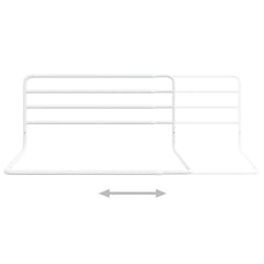 vidaXL Toddler Safety Bed Rail White (76-137)x55 cm Iron 6