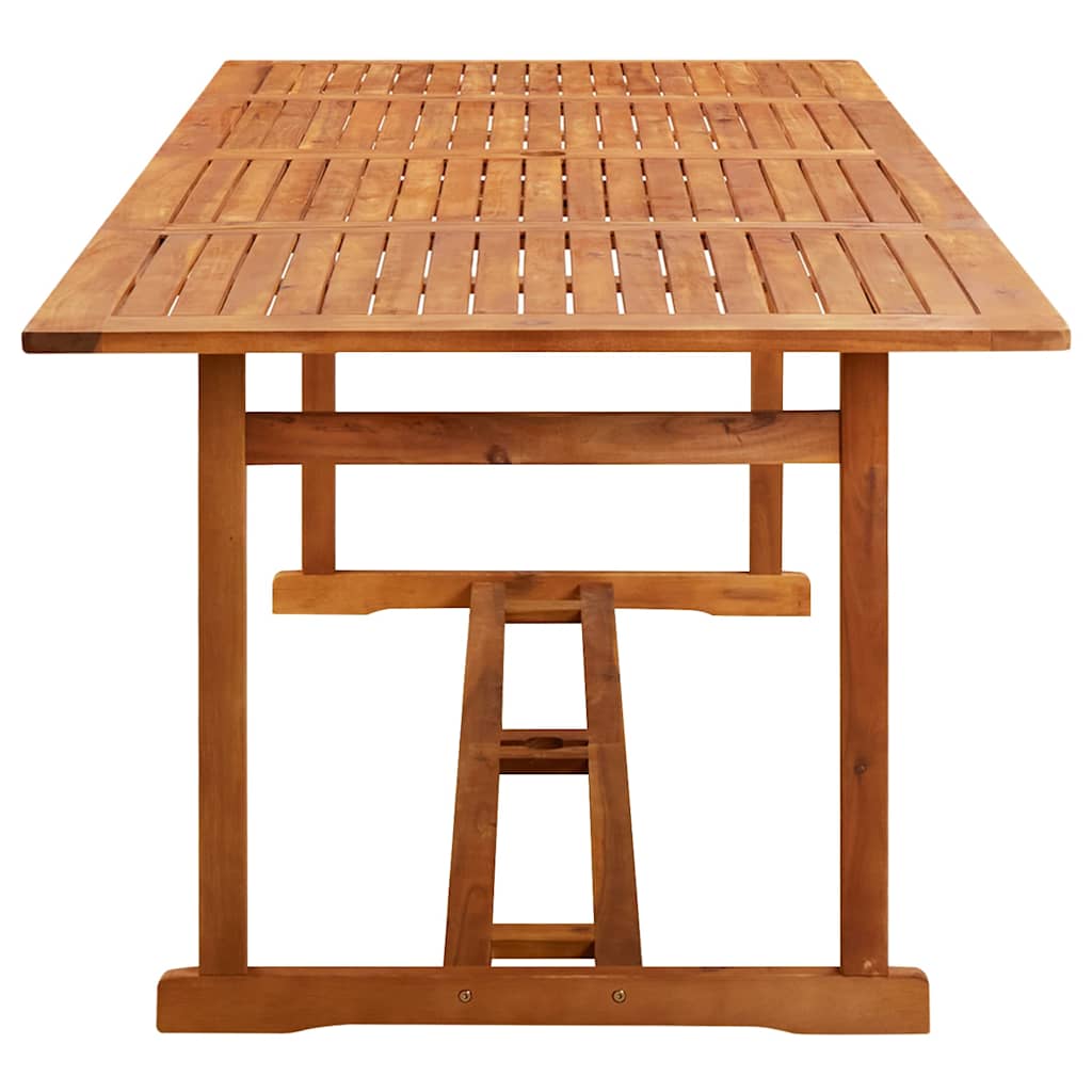 Garden Dining Table Solid Acacia Wood 220 x 90 x 75 cm