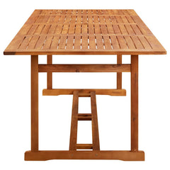 Garden Dining Table Solid Acacia Wood 220 x 90 x 75 cm