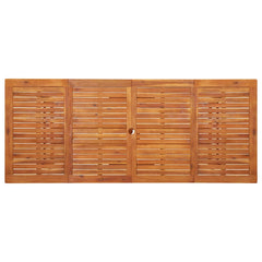 Garden Dining Table Solid Acacia Wood 220 x 90 x 75 cm