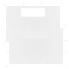 vidaXL Gazebo Sidewalls with Windows 2 pcs White 1