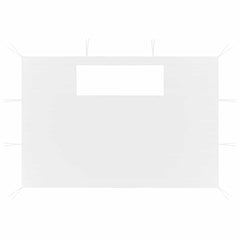 vidaXL Gazebo Sidewalls with Windows 2 pcs White 2