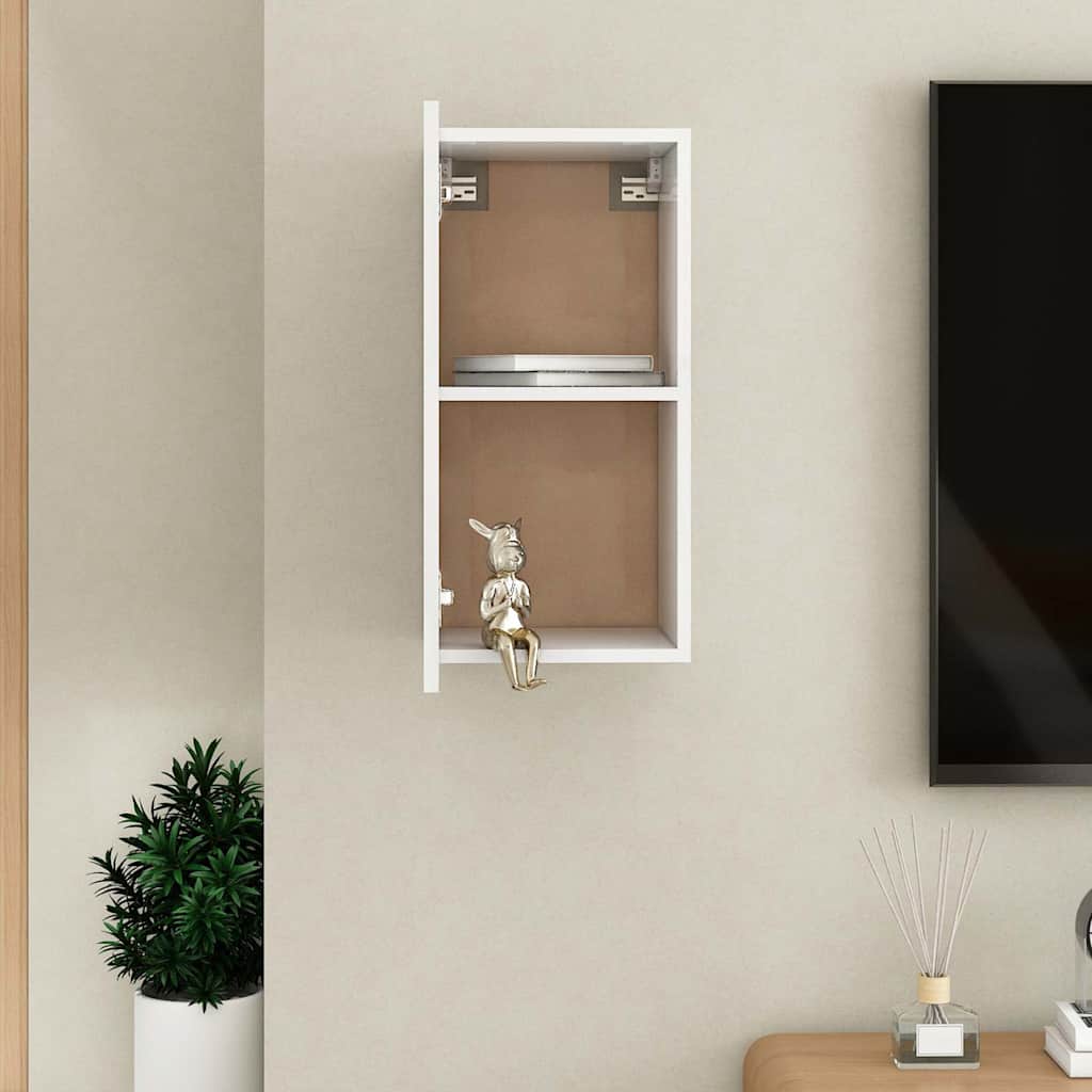 vidaXL TV Cabinet | White | Engineered wood | Small | Wall mounting | TV Cabinet 3