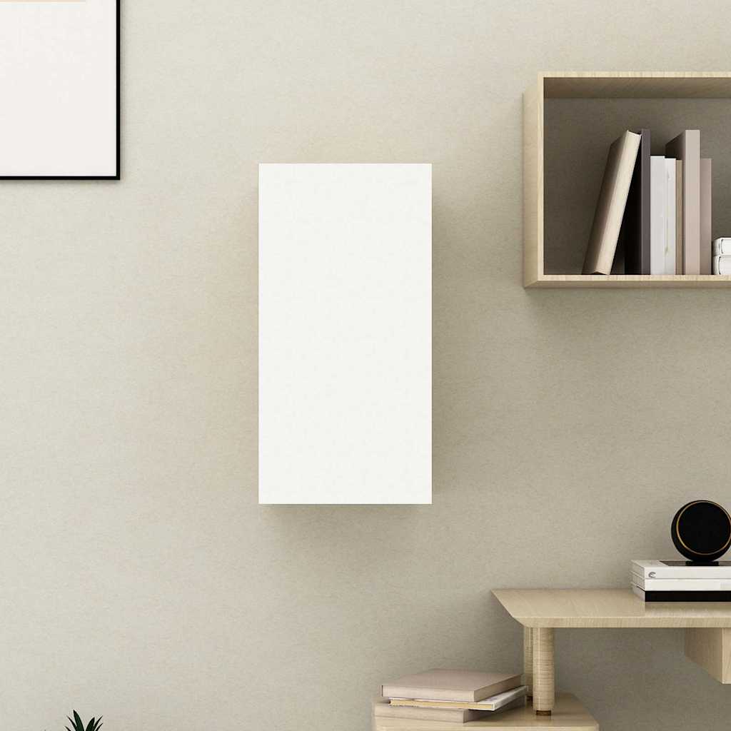 vidaXL TV Cabinet | White | Engineered wood | Small | Wall mounting | TV Cabinet 6