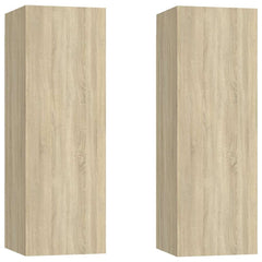 TV Cabinet Set 30.5x30x90 cm Engineered Wood 2 pcs Sonoma oak