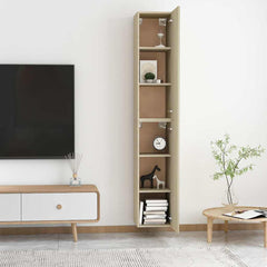 TV Cabinet Set 30.5x30x90 cm Engineered Wood 2 pcs Sonoma oak
