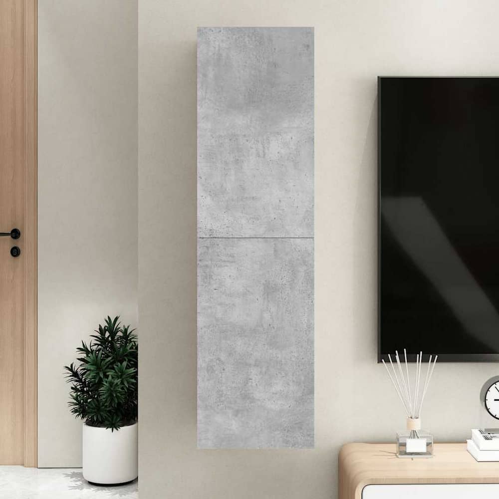 TV Cabinet 30.5x30x110 cm Engineered Wood Concrete grey