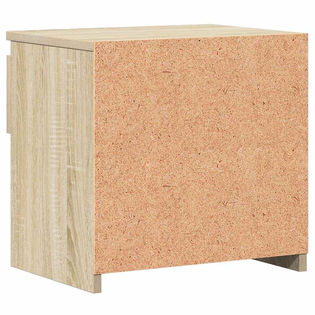 803449 vidaXL Bedside Cabinet Sonoma Oak 40x30x39 cm Engineered Wood 6