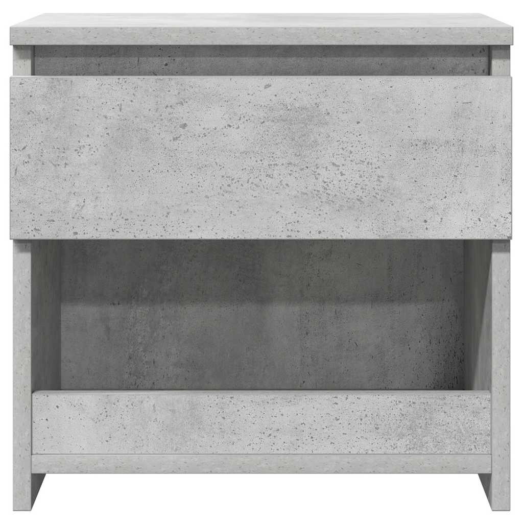 803451 vidaXL Bedside Cabinet Concrete Grey 40x30x39 cm Engineered Wood 4