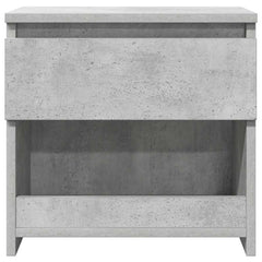 803451 vidaXL Bedside Cabinet Concrete Grey 40x30x39 cm Engineered Wood 4