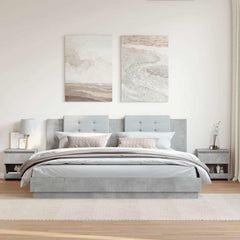 803452 vidaXL Bedside Cabinets 2 pcs Concrete Grey 40x30x39 cm Engineered Wood 3