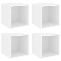 Wall Cabinets 37x37x37 cm Engineered Wood 4 pcs White