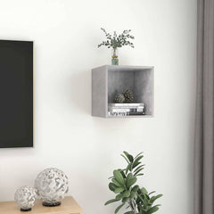 vidaXL Wall Cabinet | Concrete Grey | Engineered wood | 37 cm x 37 cm x 37 cm 4