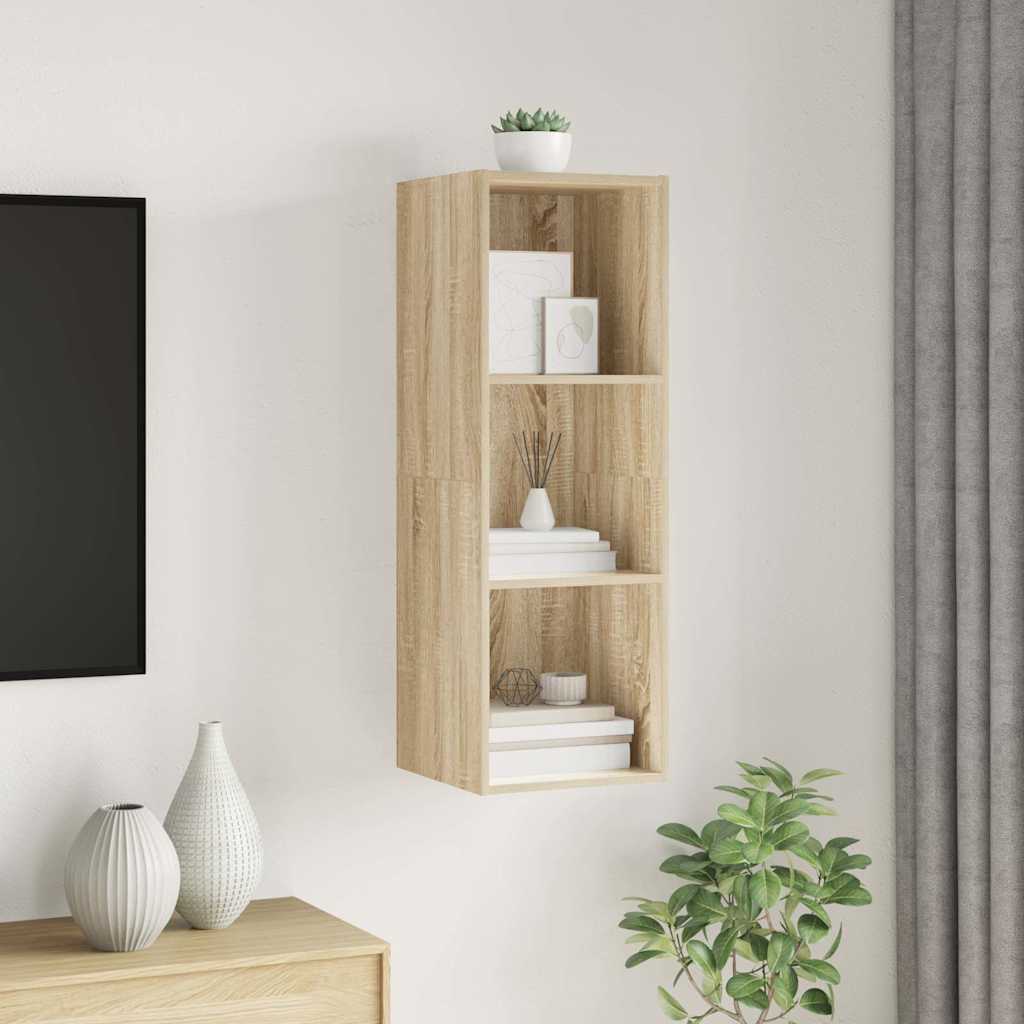 vidaXL TV Cabinet | Sonoma Oak | Engineered Wood | 37x37x107 cm | TV Cabinet 3