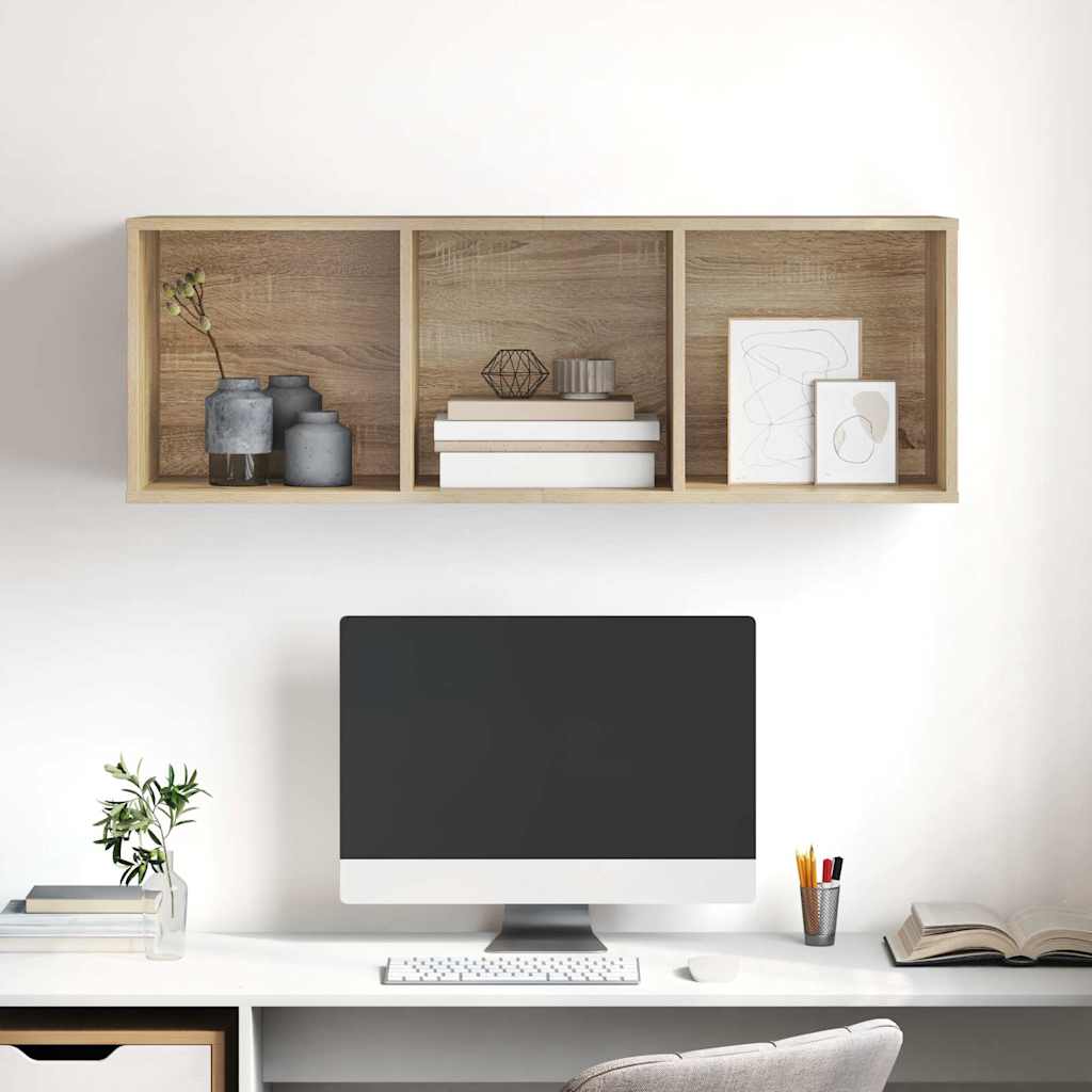 vidaXL TV Cabinet | Sonoma Oak | Engineered Wood | 37x37x107 cm | TV Cabinet 5