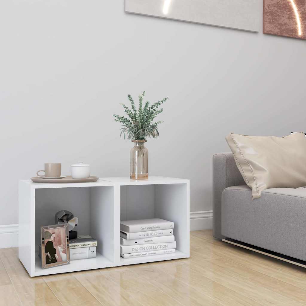 805499 vidaXL 2 Piece TV Cabinet Set White 37x35x37 cm Engineered Wood 3