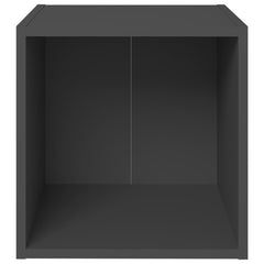 805506 vidaXL 4 Piece TV Cabinet Set Grey 37x35x37 cm Engineered Wood 5