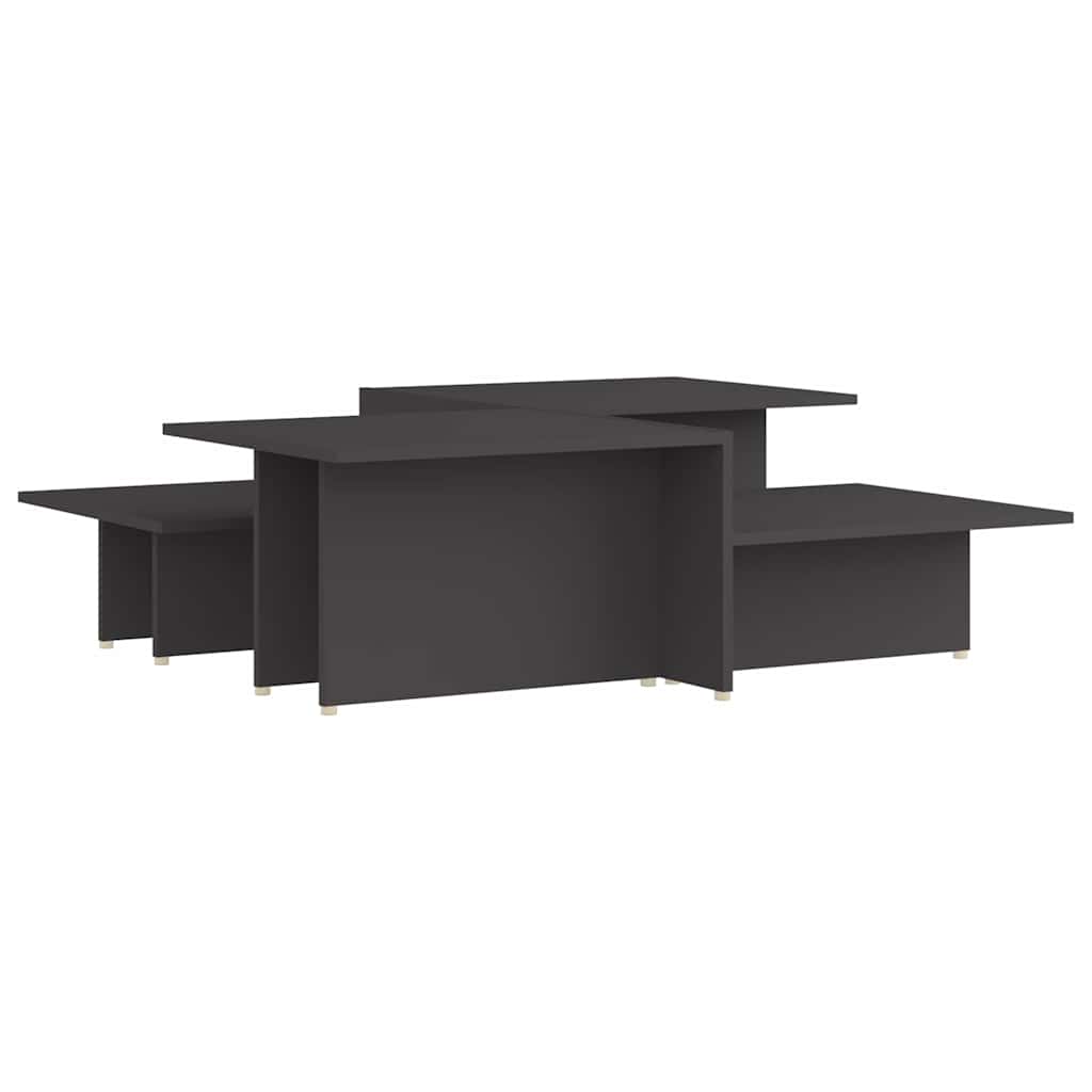 vidaXL Coffee Tables 2 pcs Grey 111.5x50x33 cm Engineered Wood 2