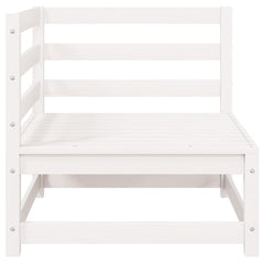 vidaXL Garden Corner Sofas 2 pcs White Solid Wood Pine 5