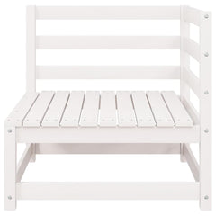 vidaXL Garden Corner Sofas 2 pcs White Solid Wood Pine 6