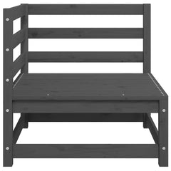 vidaXL Garden Corner Sofas 2 pcs Grey Solid Wood Pine 6