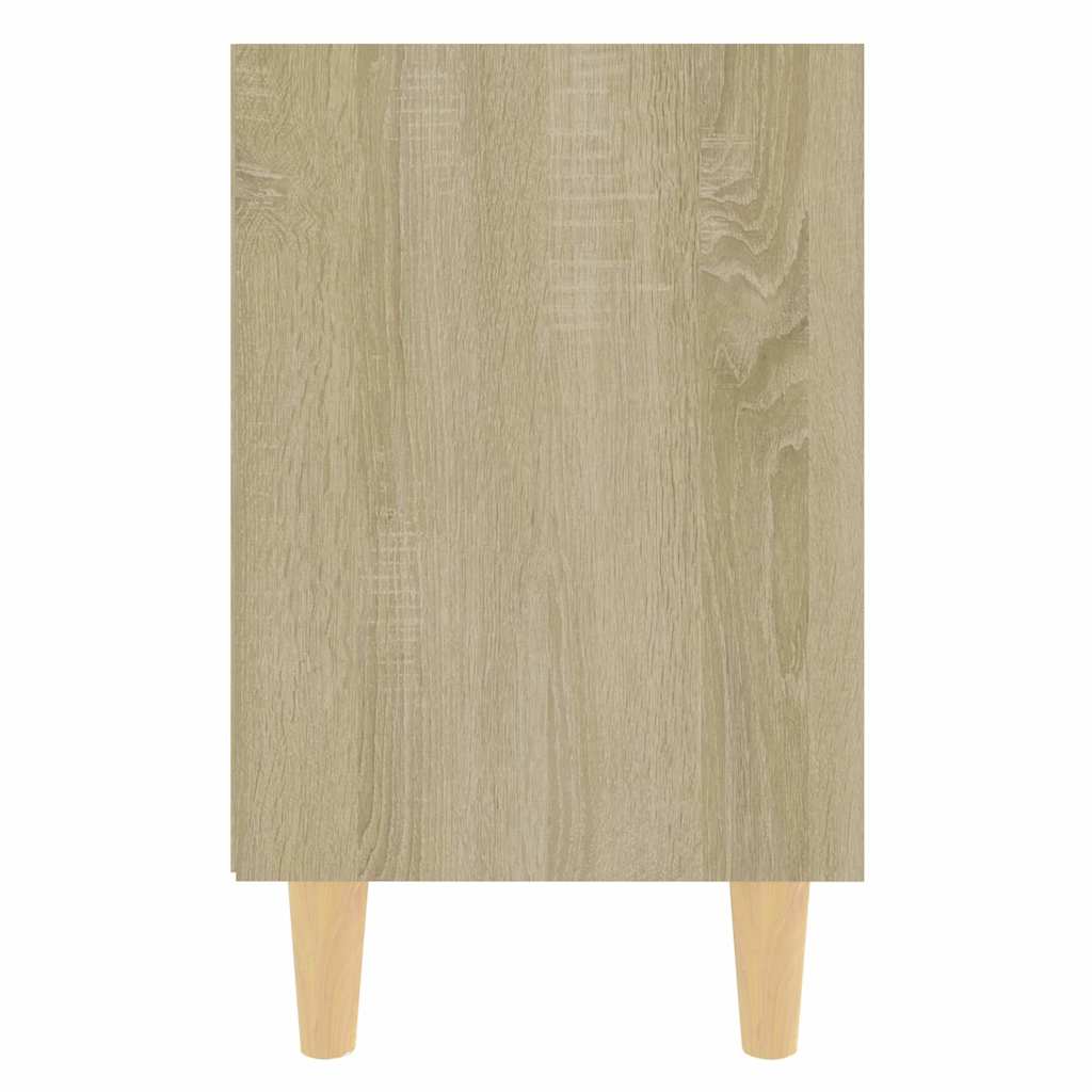 805786 vidaXL Bed Cabinets with Solid Wood Legs 2 pcs Sonoma Oak 40x30x50 cm 5