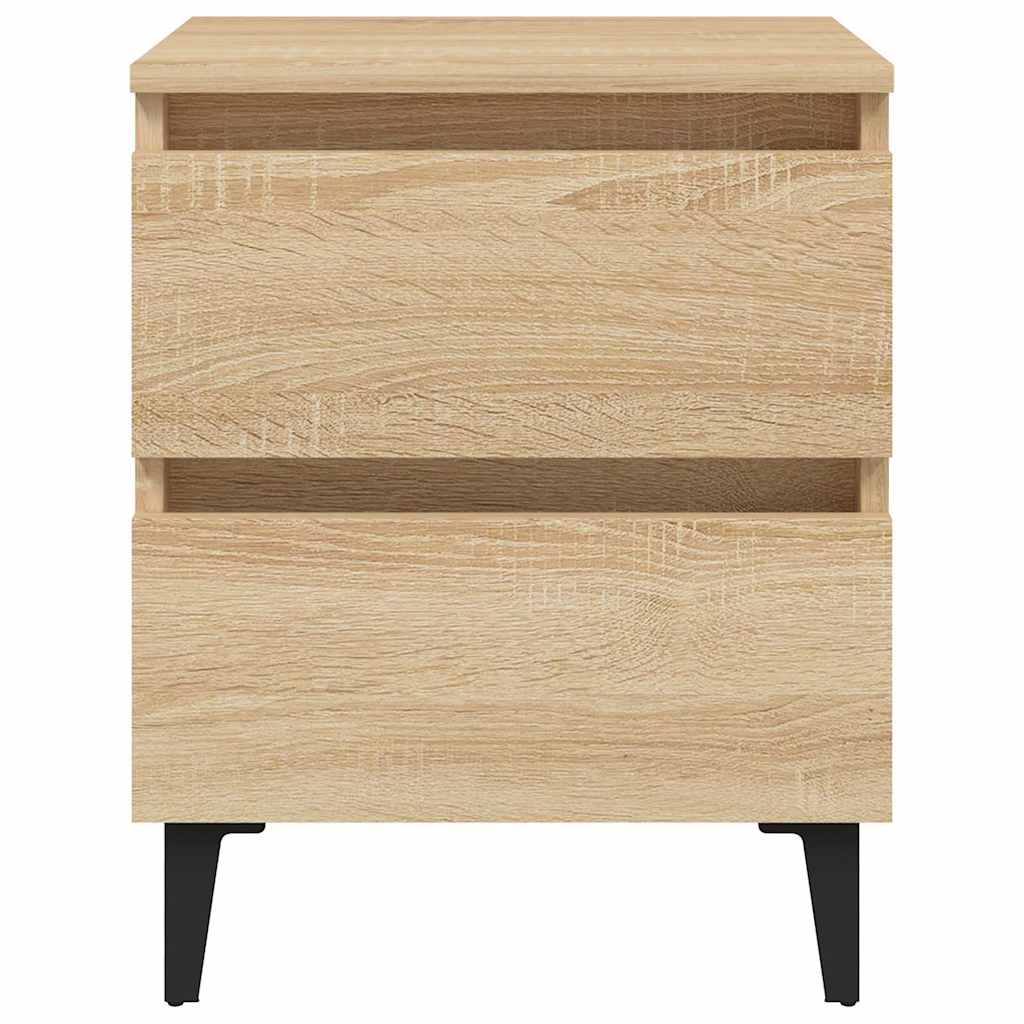 vidaXL Bed Cabinet Sonoma Oak 40x35x50 cm Engineered Wood 3