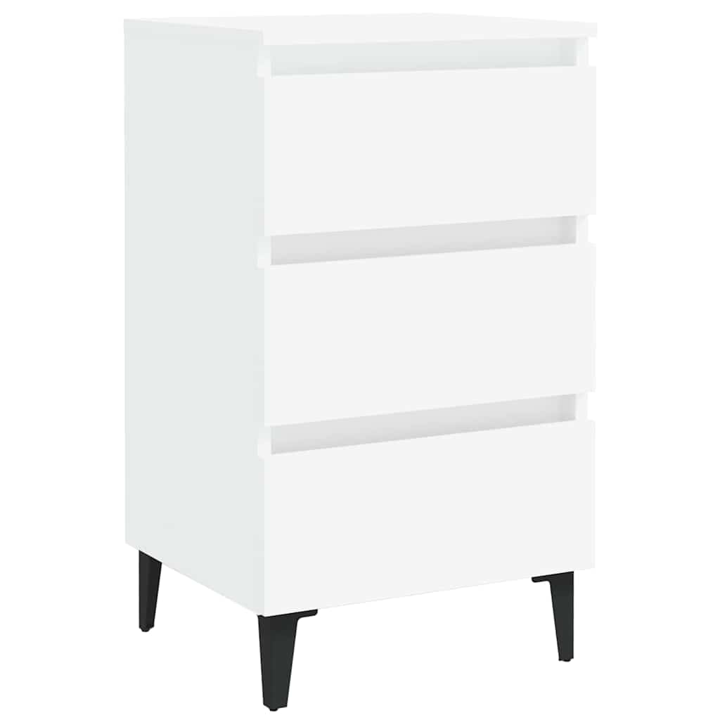Bed Cabinet with Metal Legs
