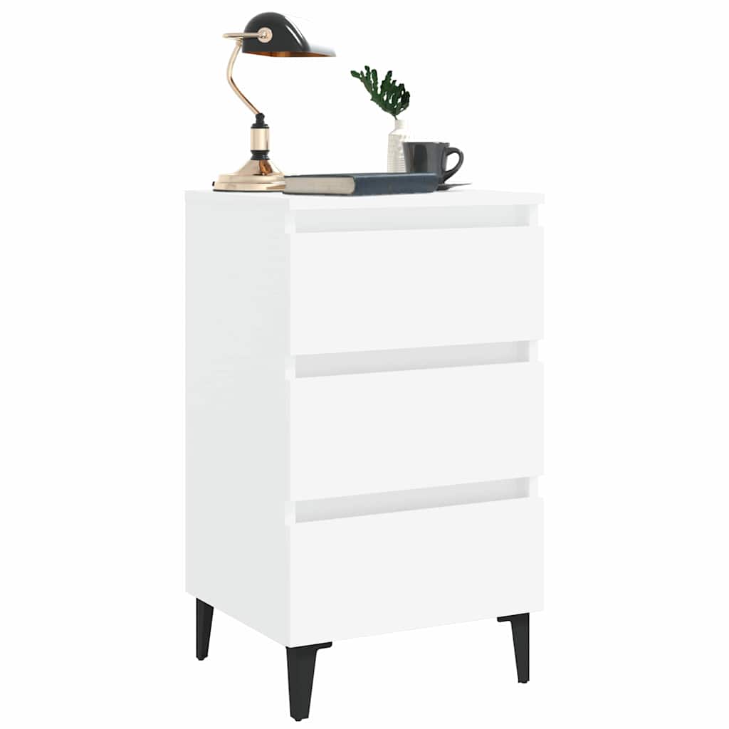 Bed Cabinet with Metal Legs