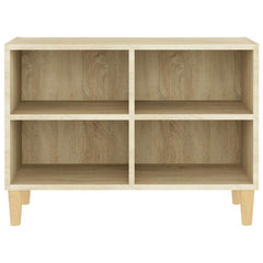 805926 vidaXL TV Cabinet with Solid Wood Legs Sonoma Oak 69,5x30x50 cm 3