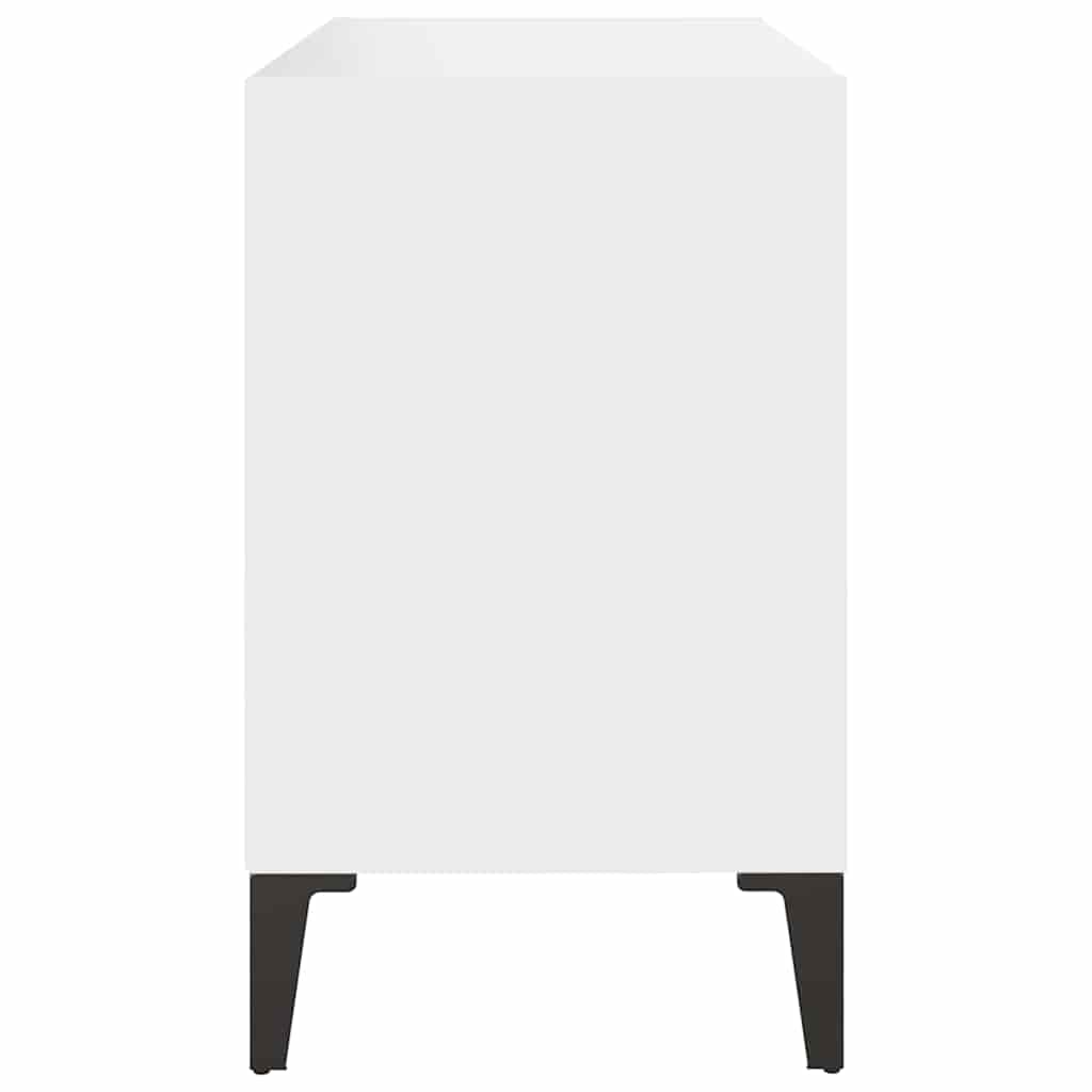 vidaXL Tv Cabinet | White | Engineered wood, Metal | Medium | Tv Cabinet 5