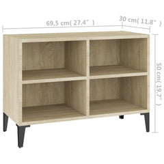 vidaXL TV Cabinet | Sonoma Oak | Engineered Wood | Medium | TV Cabinet 6