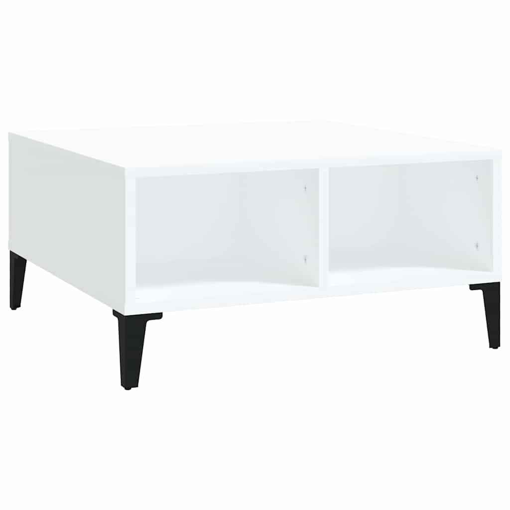 vidaXL Coffee Table | White | Engineered wood, metal | Compact | Coffee Table 2