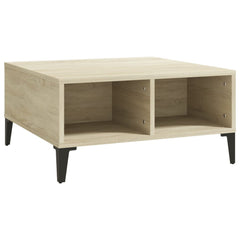 vidaXL Coffee Table | Sonoma Oak | Engineered wood, metal | 60x60 cm 2