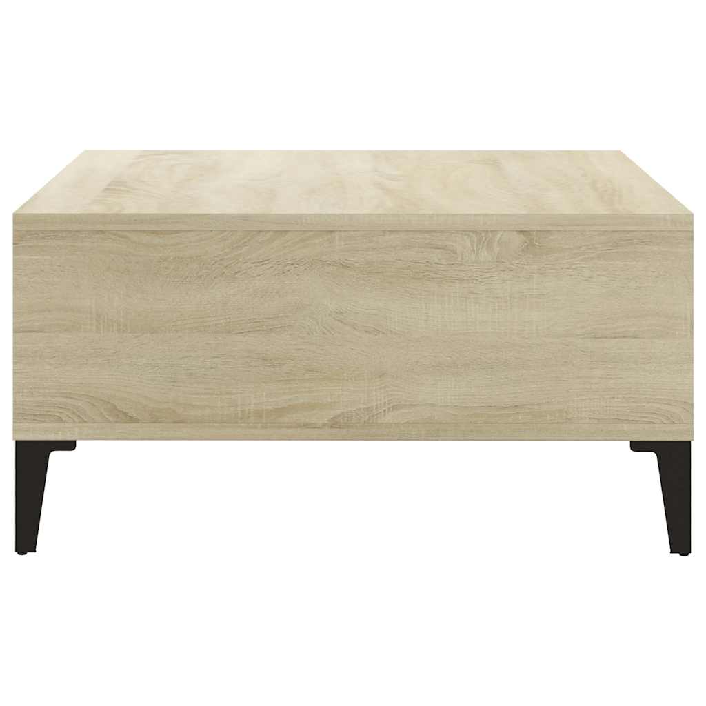 vidaXL Coffee Table | Sonoma Oak | Engineered wood, metal | 60x60 cm 4