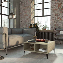 vidaXL Coffee Table | Sonoma Oak | Engineered wood, metal | 60x60 cm 1