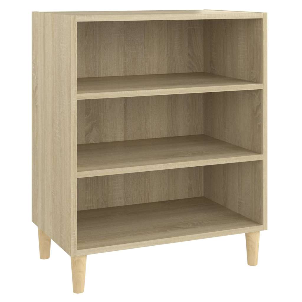 vidaXL Sideboard | Sonoma Oak | Engineered Wood and Eucalyptus Wood | Medium 2