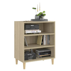 vidaXL Sideboard | Sonoma Oak | Engineered Wood and Eucalyptus Wood | Medium 3