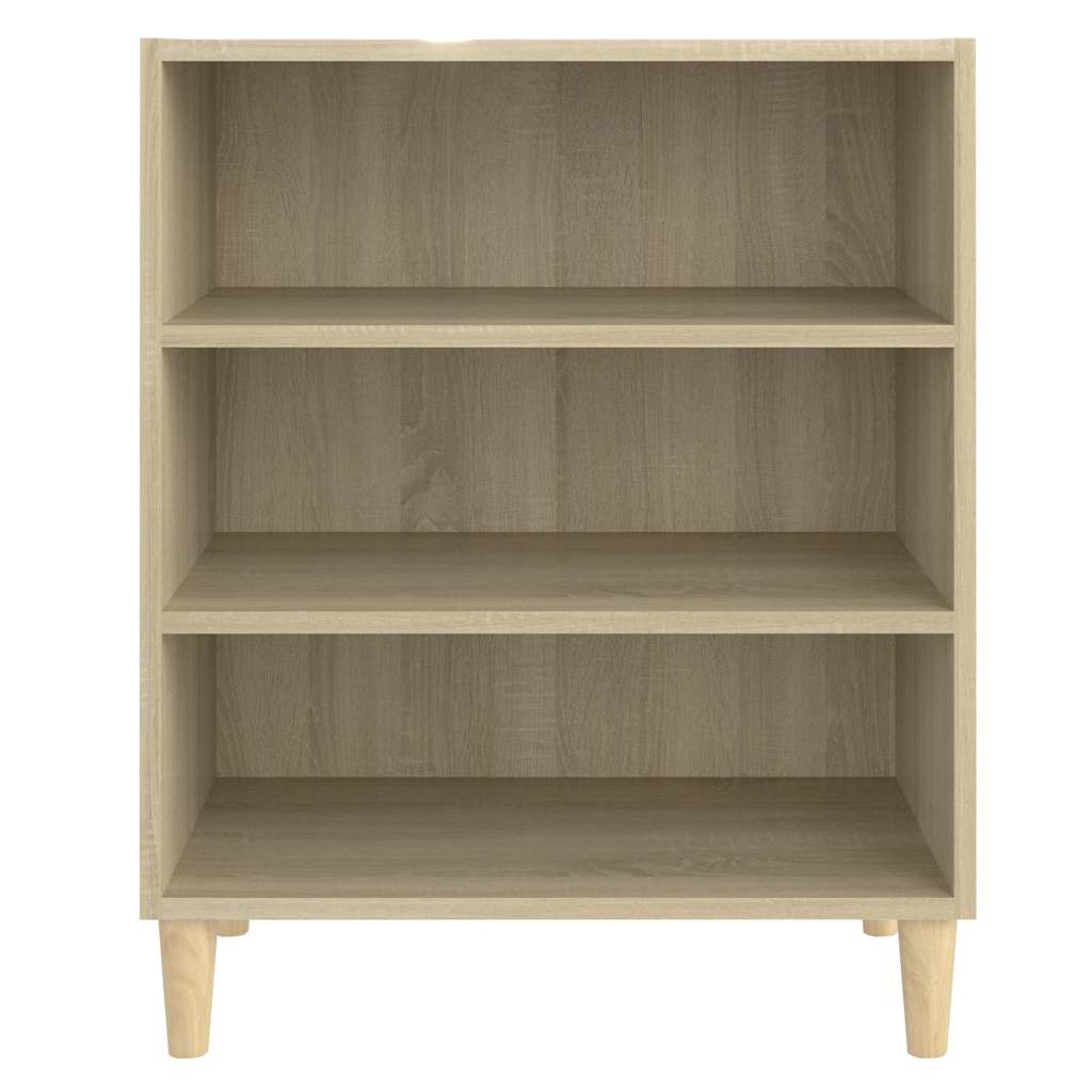 vidaXL Sideboard | Sonoma Oak | Engineered Wood and Eucalyptus Wood | Medium 4