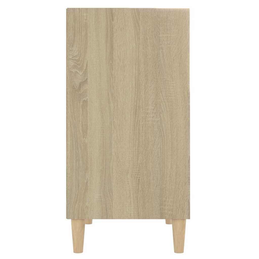 vidaXL Sideboard | Sonoma Oak | Engineered Wood and Eucalyptus Wood | Medium 5